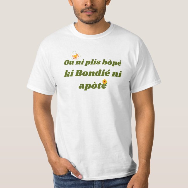 T-shirt plis bopé (Devant)