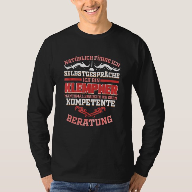 T-shirt Plomber d'auto-conversation "Plomber" (Devant)
