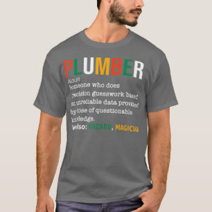 T-shirt Plomber Définition Noun Funny Plumber Plumber Plum