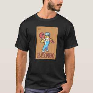 T-shirt Plomber Espagnol Pour Les Jeux De Cartes De Loteri