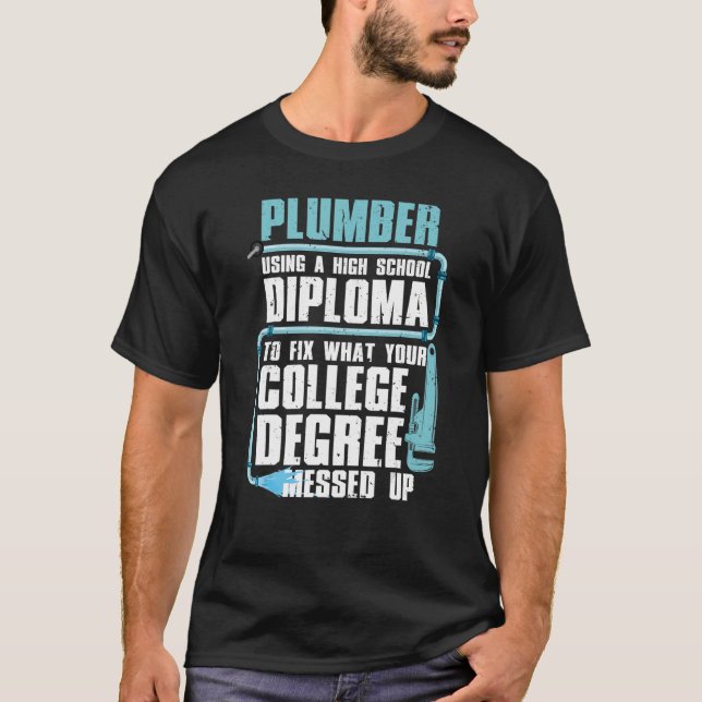 T-shirt Plomber Pour Hommes Femmes Pipefitter Pipe Plumber (Devant)