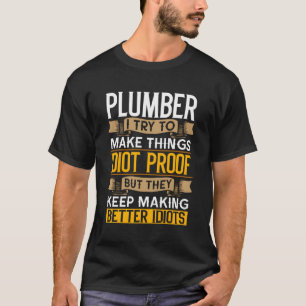 T-shirt Plomber Sarcastique Graphisme Funny Plumbing