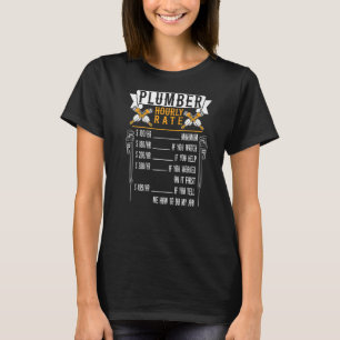 T-shirt Plomber Tarif horaire Frais supplémentaires plombe