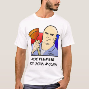 T-shirt PLOMBIER de JOE pour John McCain