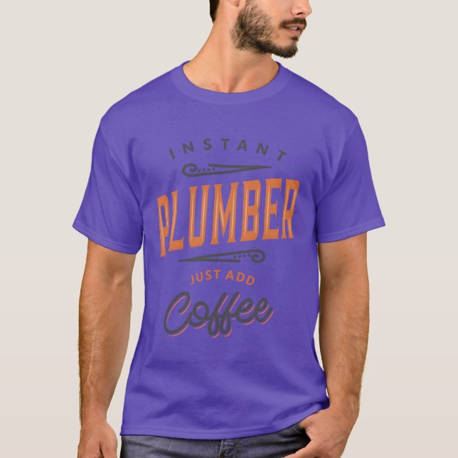 T-shirt Plombier Drôle Jobitle Profession drôle (Devant)