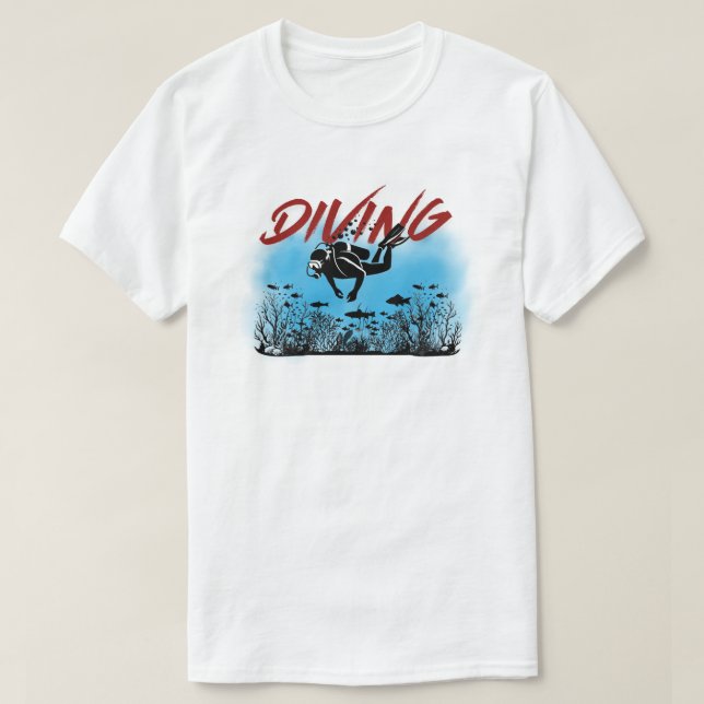 T-shirt plongée (Design devant)