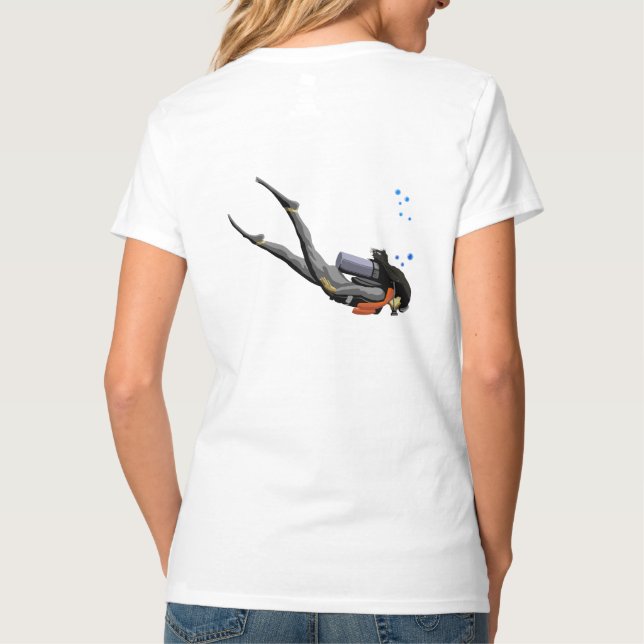 T-shirt Plongée à l'air de femme (Dos)