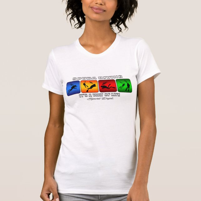 T-shirt Plongée à l'air fraîche c'est un mode de vie (Devant)