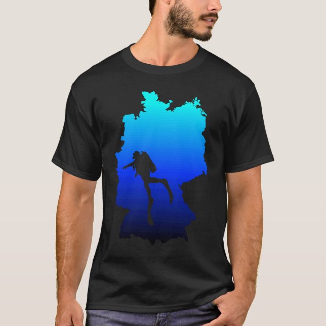 T-shirt Plongée Allemagne Plongée Plongée (Devant)