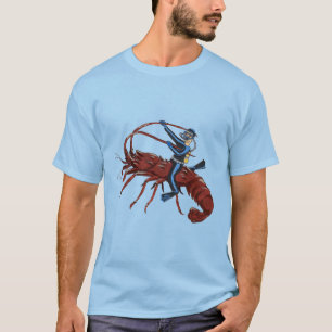 T-shirt Plongée au homard épineux avec plongée sous-mar