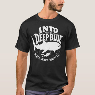T-shirt Plongée au requin baleine plongeur sous-marin aven