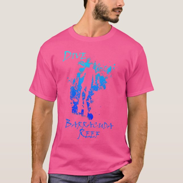 T-shirt Plongée Barracuda Reef Floride Vacation Plongée (Devant)