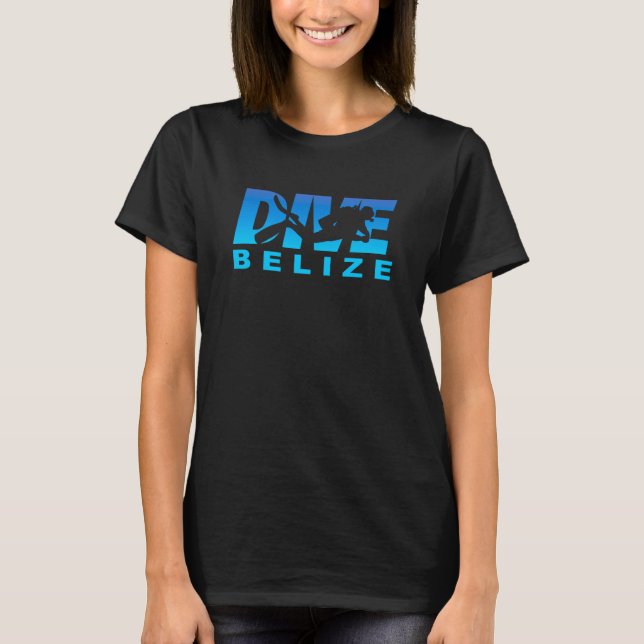 T-shirt Plongée Belize Plongée sous-marine en Belize (Devant)