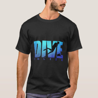 T-shirt Plongée Belize Shark Planche plongeur récif Snor f