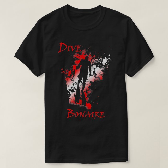 T-shirt Plongée Bonaire Antilles Vacances Plongée (Design devant)