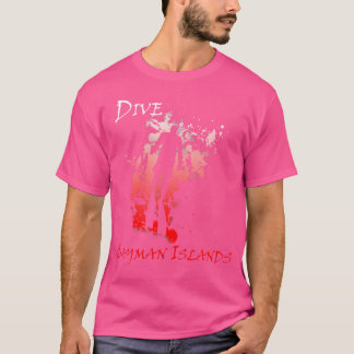 T-shirt Plongée Cayman Islands West Indies Vacances Plongé