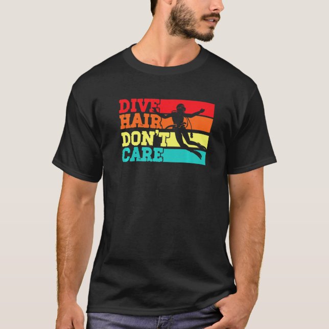 T-shirt Plongée Cheveux Plongée Plongée Plongée Océan Deep (Devant)