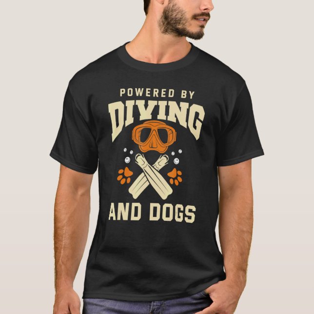 T-shirt    Plongée Chien Plongée Plongée Plongée (Devant)