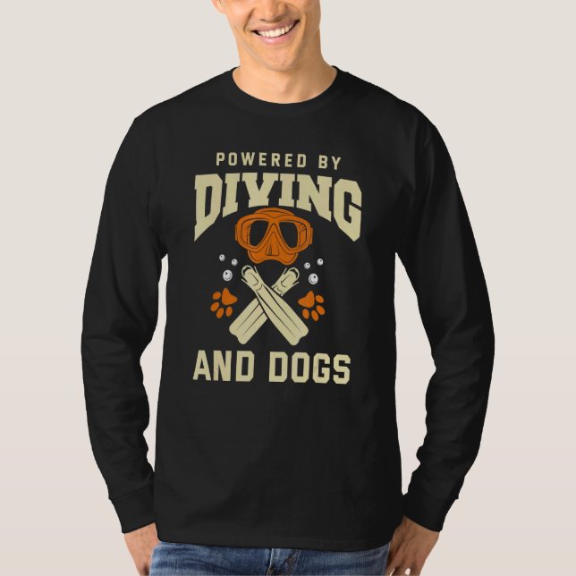 T-shirt Plongée Chien Plongée Plongée Plongée (Devant)