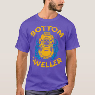 T-shirt Plongée commerciale Plongée profonde Océan Mer fon