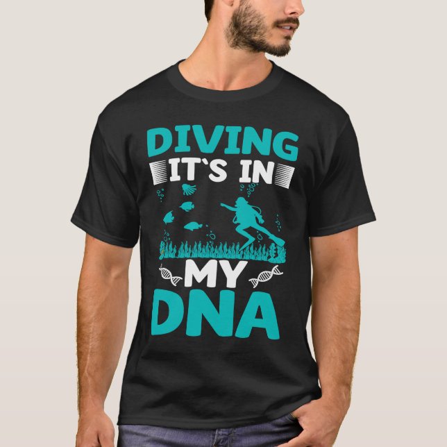 T-shirt Plongée dans mon ADN I Scuba Diver (Devant)
