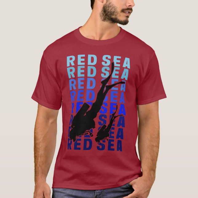 T-shirt plongée de la mer Rouge (Devant)