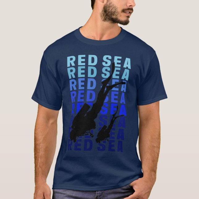 T-shirt plongée de la mer Rouge (Devant)