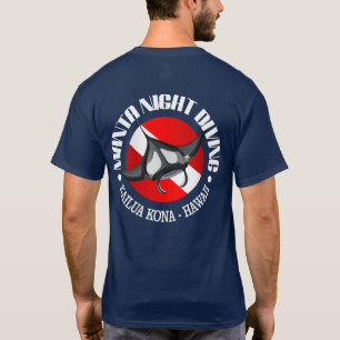 T-shirt Plongée de nuit de Manta (Kailua Kona)
