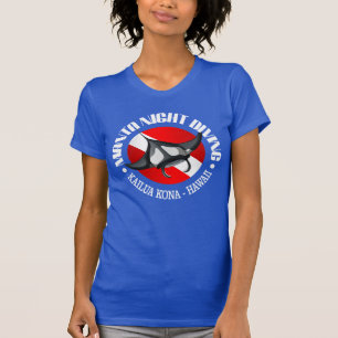 T-shirt Plongée de nuit de Manta (Kailua Kona)