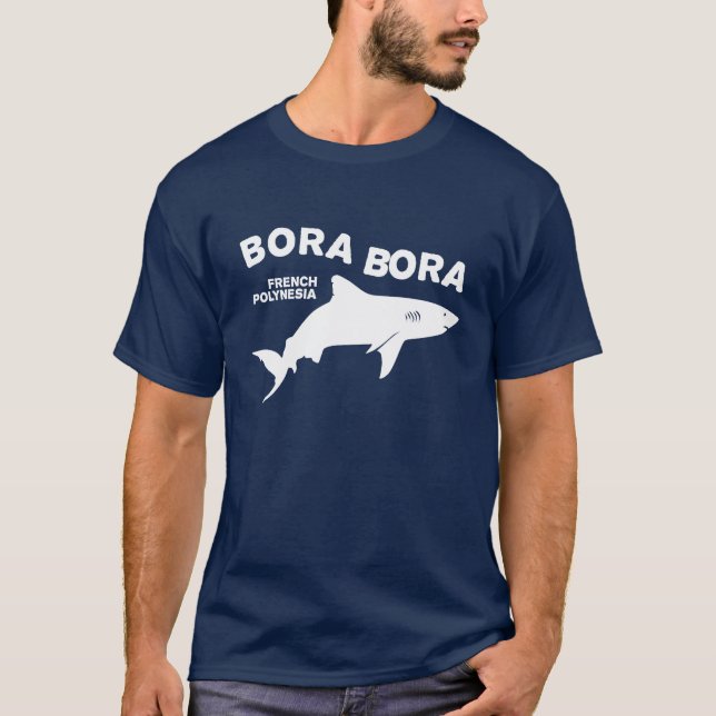 T-shirt Plongée De Requin À Bora Bora (Devant)