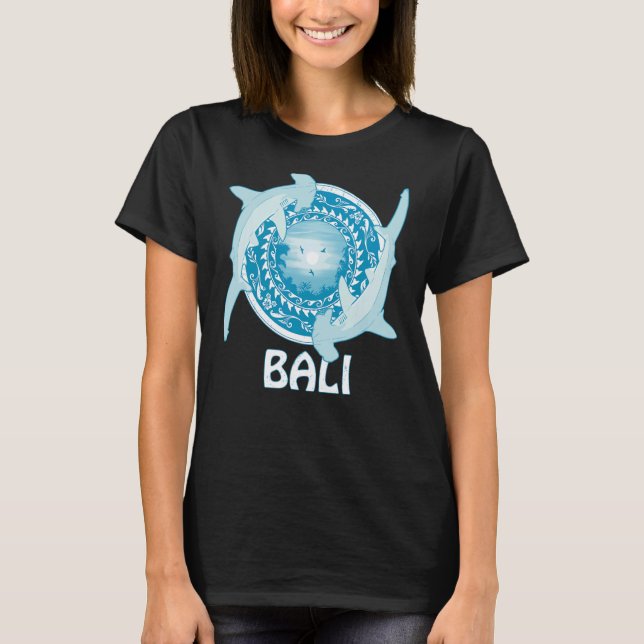 T-shirt Plongée de requins marteaux Bali Indonésie (Devant)