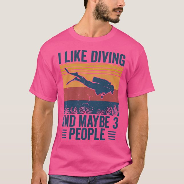 T-shirt Plongée Drôle Plongée Plongée (Devant)