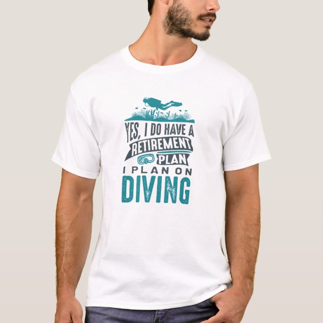 T-shirt Plongée du régime de retraite (Devant)