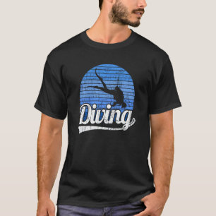 T-shirt Plongée en apnée Plongée rétro Plongée sous-marine