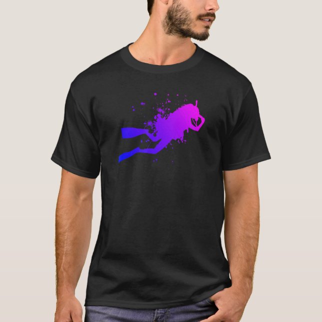 T-shirt Plongée en Apnée Plongée sous-marine (Devant)