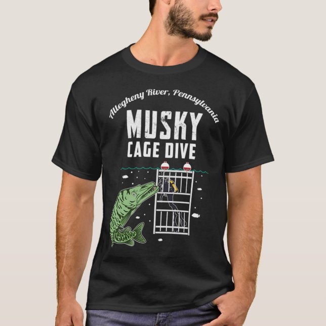 T-shirt Plongée en cage musquée (Devant)