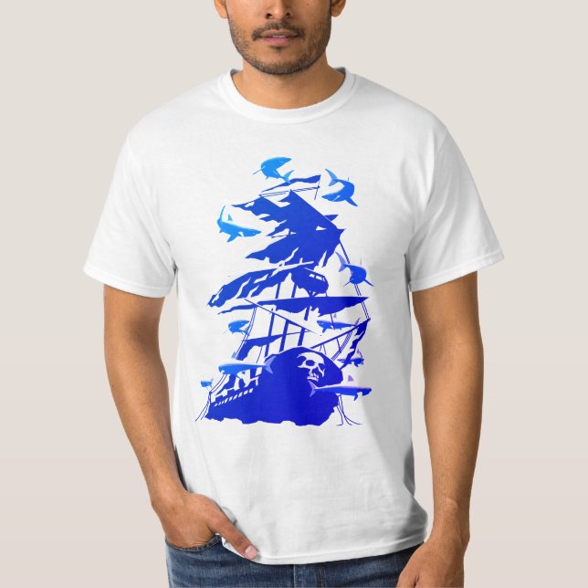 T-shirt Plongée En Eaux Et Requins (Devant)