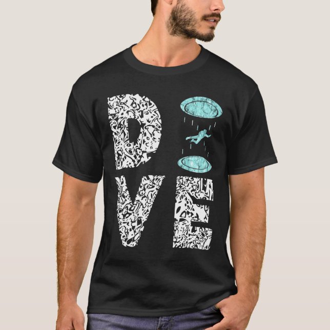 T-shirt Plongée en intérieur Skydiving Wind Tunnel Vol Win (Devant)