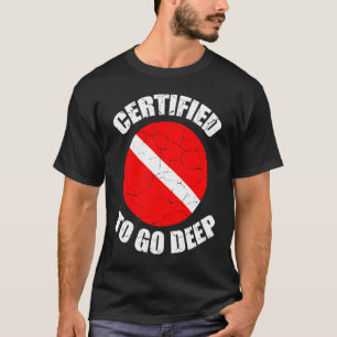 T-shirt Plongée En Mer Profonde Plongeur Ou Instructeur De