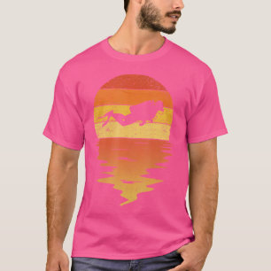 T-shirt Plongée en scaphandre Coucher de soleil 70S Plongé