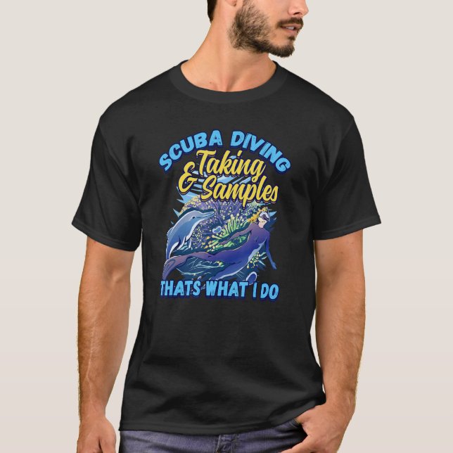 T-shirt Plongée en scaphandre et prélèvement d'échantillon (Devant)