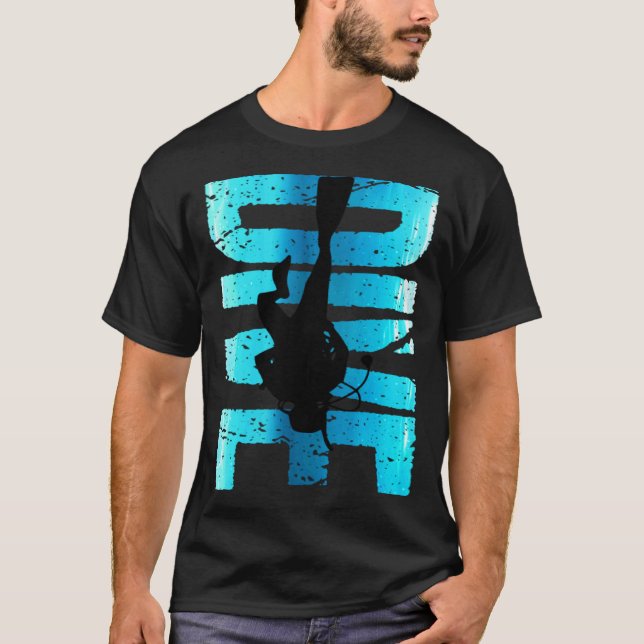 T-shirt Plongée en scaphandre Papa Plongée Océan Plongée e (Devant)