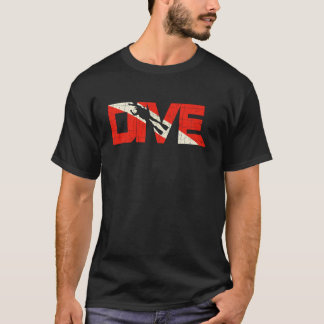 T-shirt Plongée en Scaphandre sous l'Eau Plongeur Aquatiqu