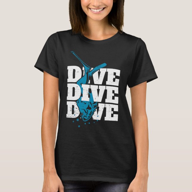 T-shirt Plongée Et Plongeur Plus Profond Océan Mer De Scub (Devant)