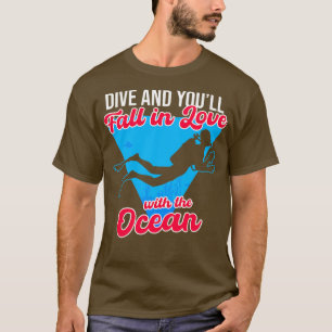T-shirt Plongée Et Vous Tomberez Amoureux De L'Océan