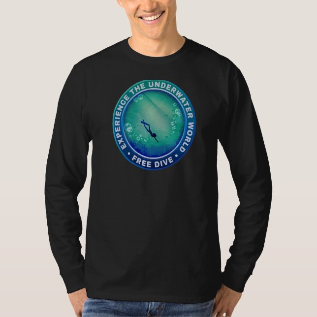 T-shirt Plongée Expérience Libre Le Monde Sous-marin (Devant)
