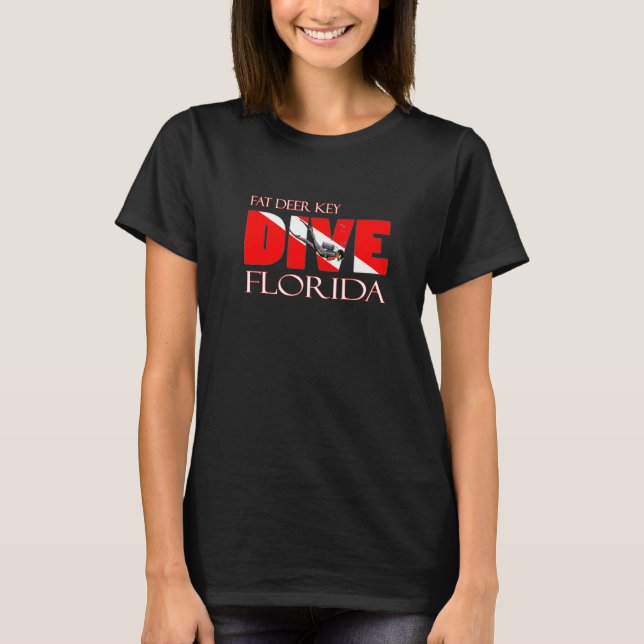 T-shirt Plongée Fat Deer Key Floride Plongée en scaphandre (Devant)