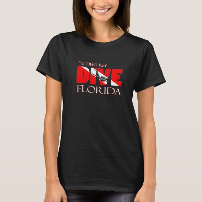 T-shirt Plongée Fat Deer Key Floride Plongée en scaphandre (Devant)
