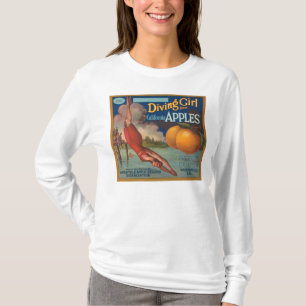 T-shirt Plongée Fille Californie Pommes