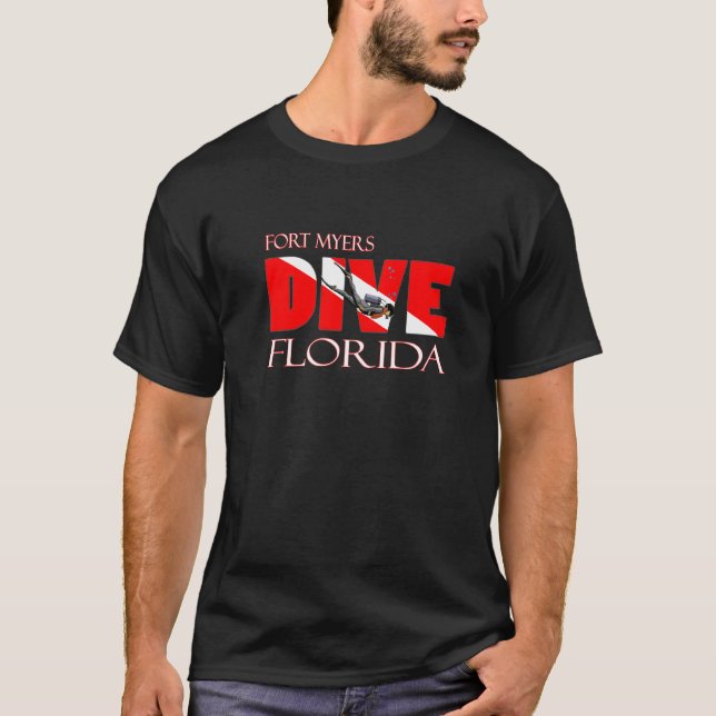 T-shirt Plongée Fort Myers Floride Plongée sous-marine Sno (Devant)
